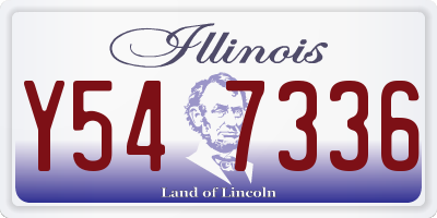 IL license plate Y547336