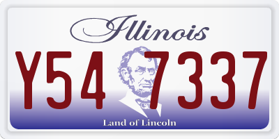IL license plate Y547337