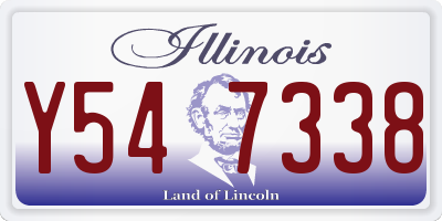 IL license plate Y547338