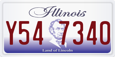 IL license plate Y547340