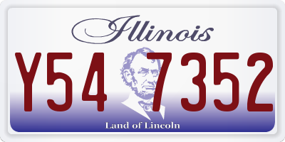 IL license plate Y547352