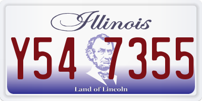 IL license plate Y547355