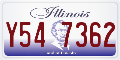 IL license plate Y547362