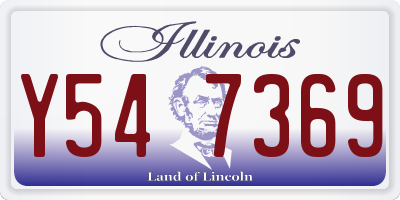 IL license plate Y547369