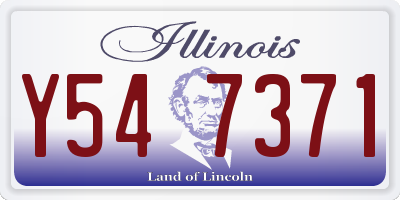 IL license plate Y547371