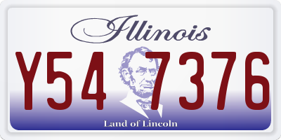 IL license plate Y547376