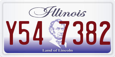 IL license plate Y547382