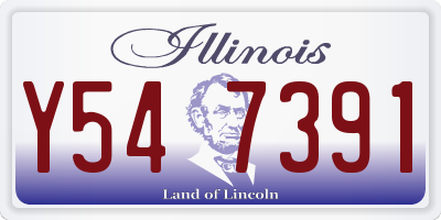 IL license plate Y547391