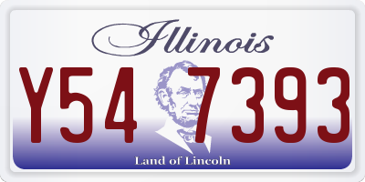 IL license plate Y547393