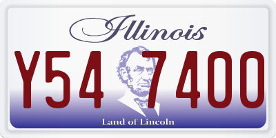 IL license plate Y547400