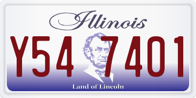 IL license plate Y547401