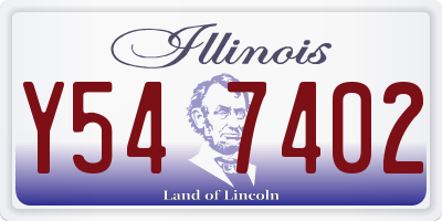 IL license plate Y547402