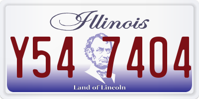 IL license plate Y547404