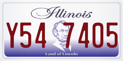 IL license plate Y547405