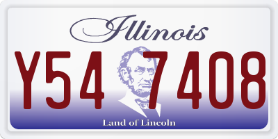 IL license plate Y547408
