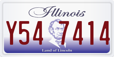 IL license plate Y547414