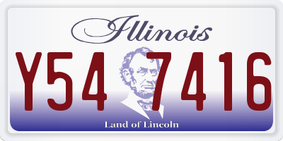 IL license plate Y547416