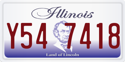 IL license plate Y547418