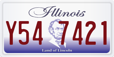 IL license plate Y547421