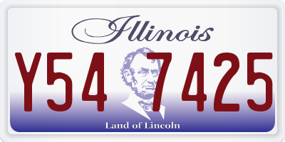 IL license plate Y547425
