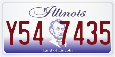 IL license plate Y547435