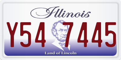 IL license plate Y547445