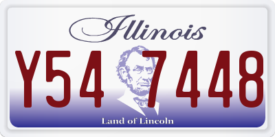 IL license plate Y547448