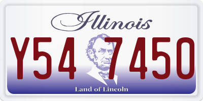 IL license plate Y547450