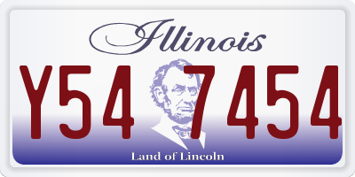 IL license plate Y547454