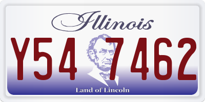IL license plate Y547462