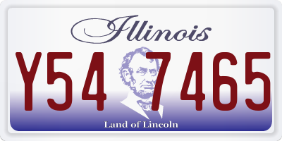 IL license plate Y547465