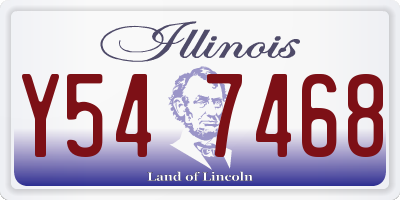IL license plate Y547468