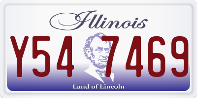 IL license plate Y547469