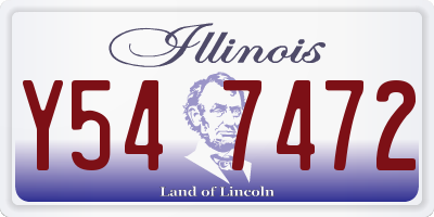 IL license plate Y547472