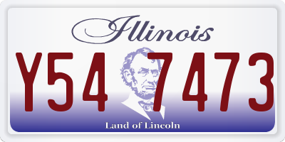 IL license plate Y547473