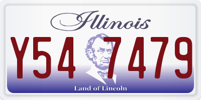 IL license plate Y547479