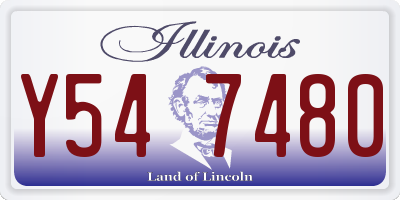 IL license plate Y547480
