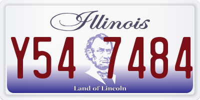 IL license plate Y547484