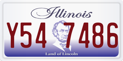 IL license plate Y547486