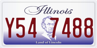 IL license plate Y547488