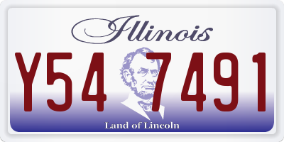 IL license plate Y547491