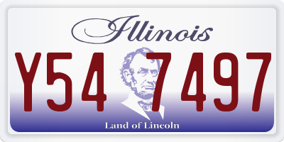 IL license plate Y547497
