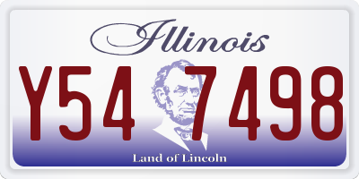 IL license plate Y547498