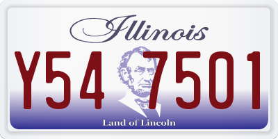IL license plate Y547501