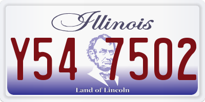 IL license plate Y547502