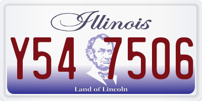 IL license plate Y547506