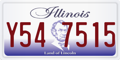 IL license plate Y547515