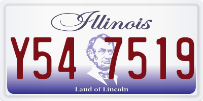 IL license plate Y547519