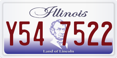 IL license plate Y547522