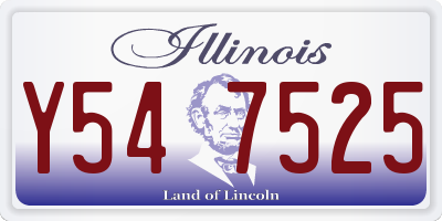 IL license plate Y547525